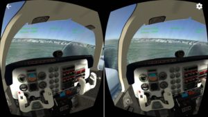VR Flight Simulator iOS: Inside Cockpit
